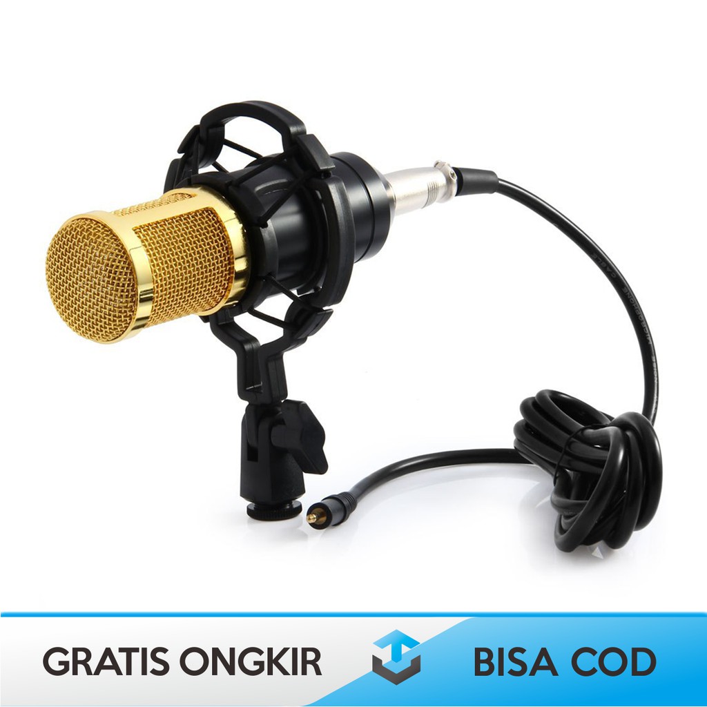 PAKET MIKROFON REKAMAN CONDENSER BM 800 UNTUK YOUTUBER - PAKET MICROPHONE BM 800 FULL SET RECODER