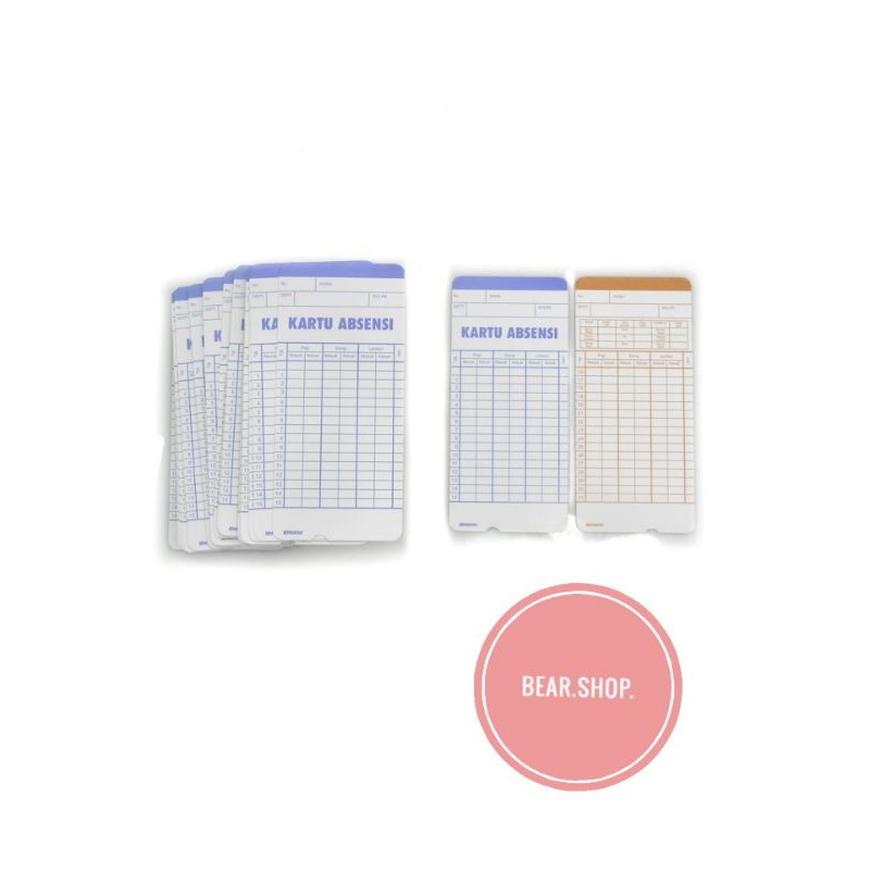 

Set Kartu Absensi 100 Pcs