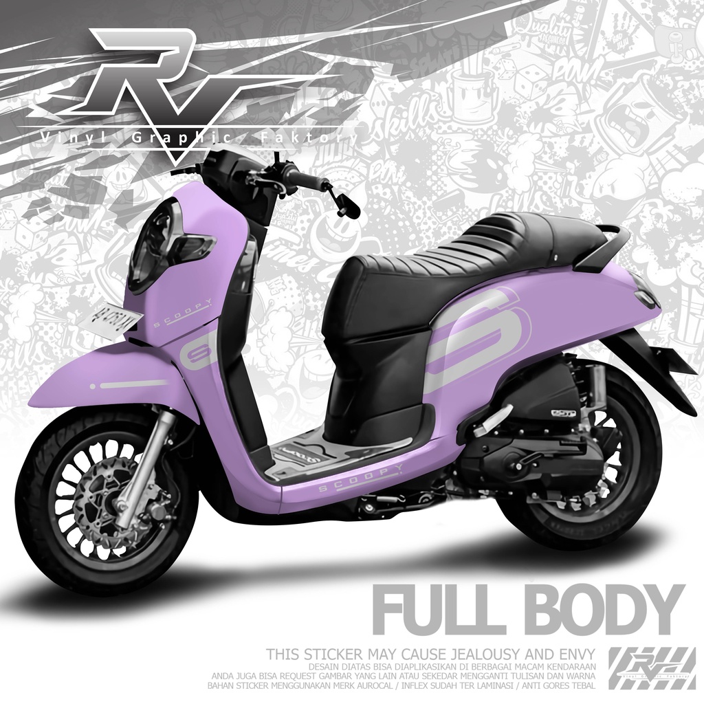 Decal sticker New Scoopy FULL BODY SImple