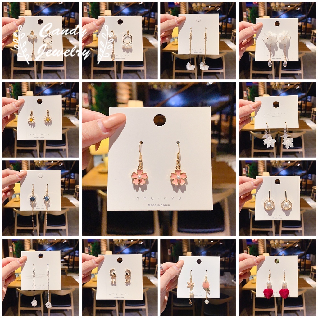 2021 Trendy Earrings Long Style Temperament French Earrings Female Japan South Korean