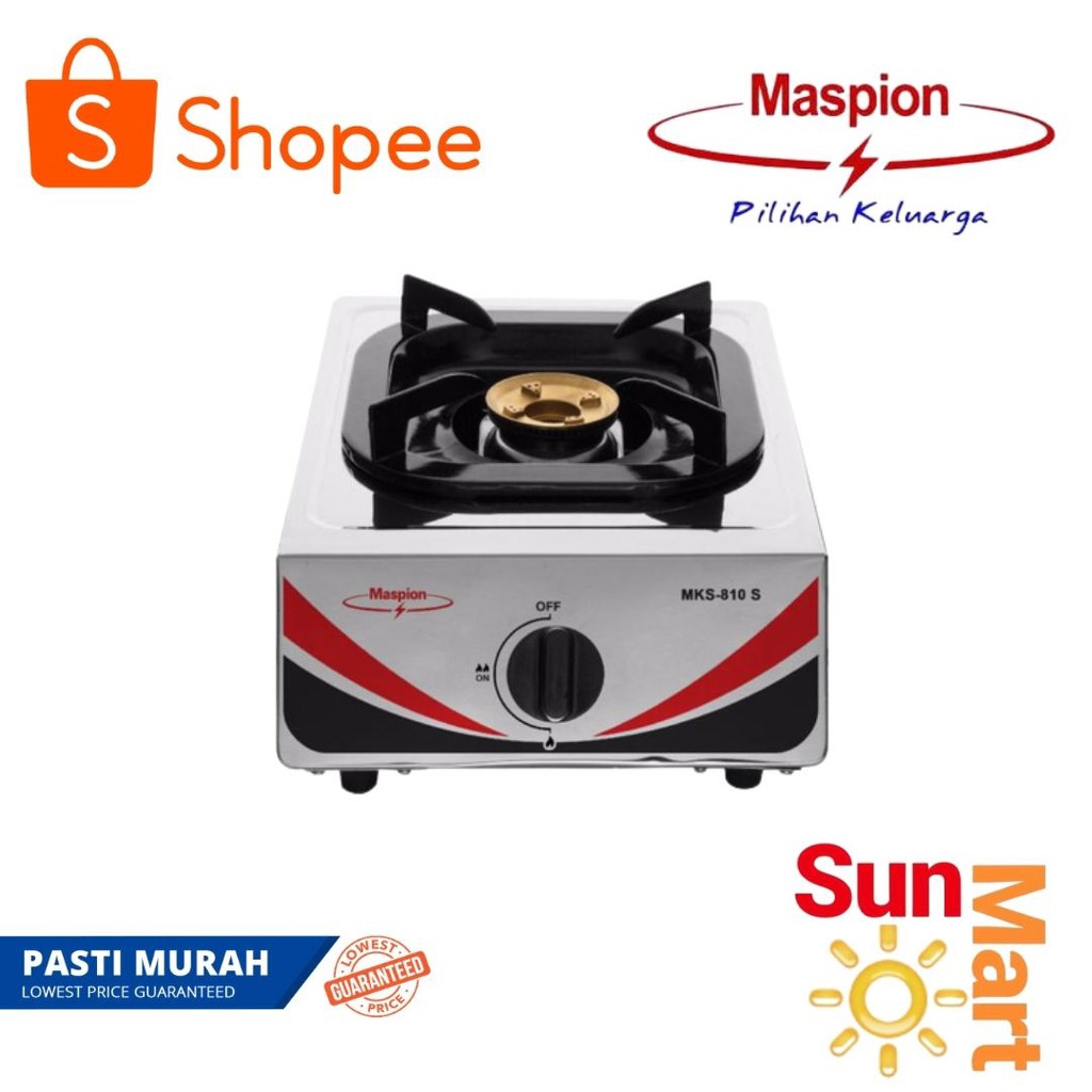 Maspion Kompor Gas 1 Tungku Mks 810S MKS 810S