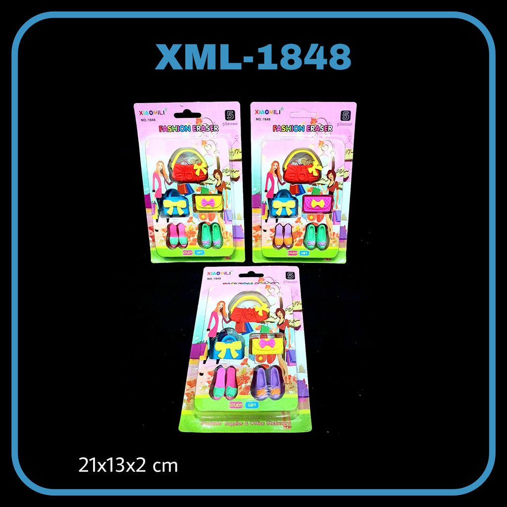 

MJ Penghapus XML-1848 Fashion 5 pcs / Penghapus Pensil / Eraser