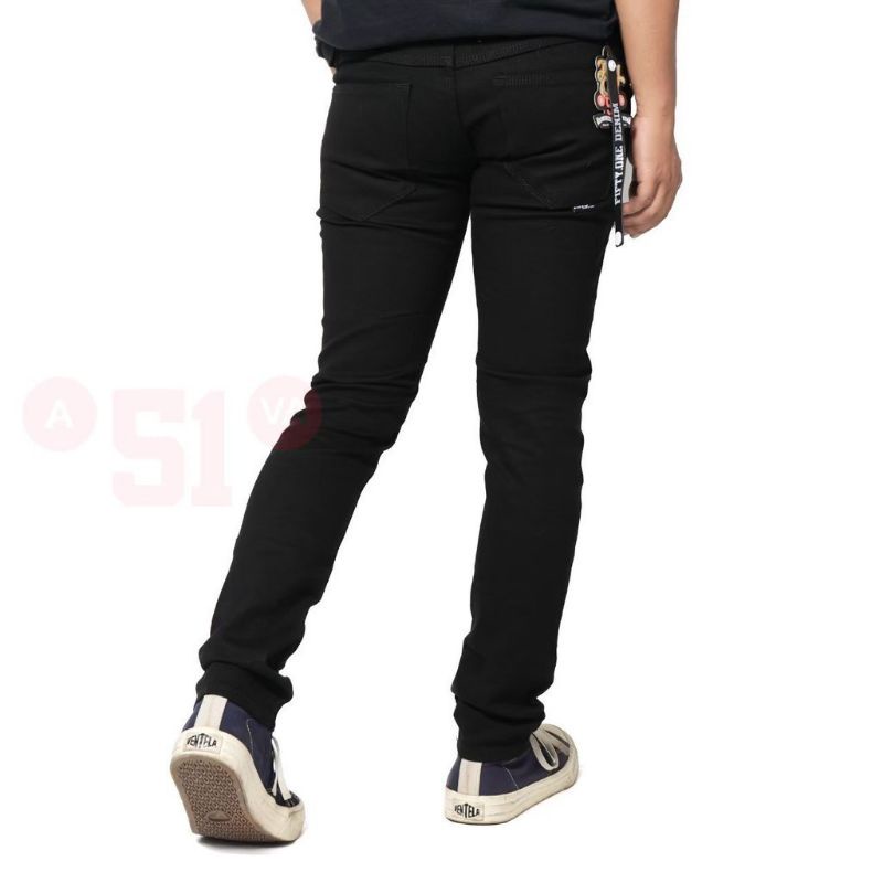 Celana Lepis Jeans Hitam Slimfit Pensil Denim Premium Distro Bahan Softjeans Street Lembut Tebal Karet Melar Kantong Bobok Kantong Tempel Model Reguler Fit Ukuran Standar dan Jumbo 27 28 29 30 31 32 33 34 35 36 37 38