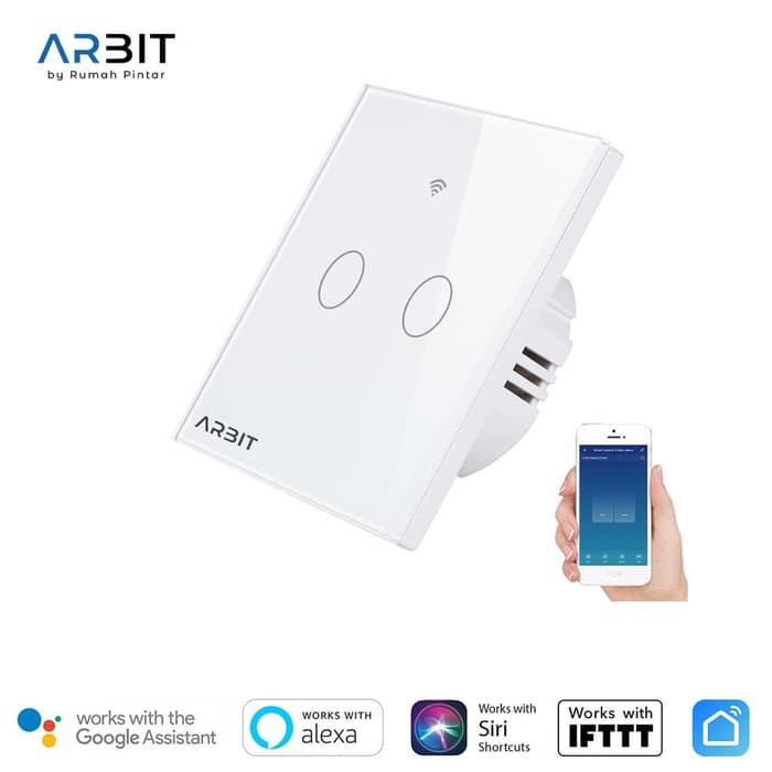 Arbit Wifi Smart Wall Switch 2 Gang