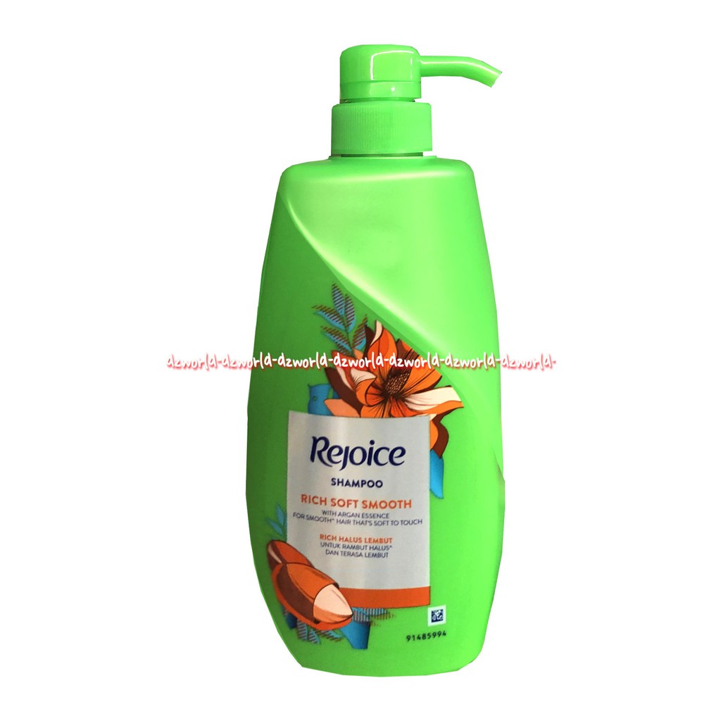 Rejoice Shampoo 600ml Rich Soft Smooth Halus Lembut Shampo