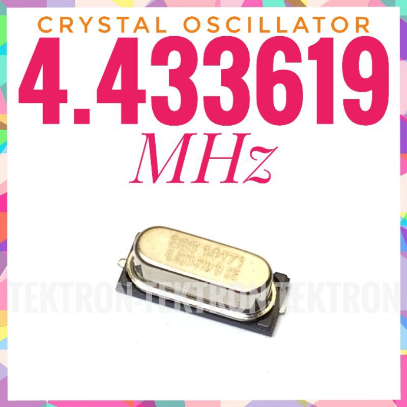Crystal Oscillator 4.433619MHz SMD Xtal Kristal Osilator 4.433619 MHz