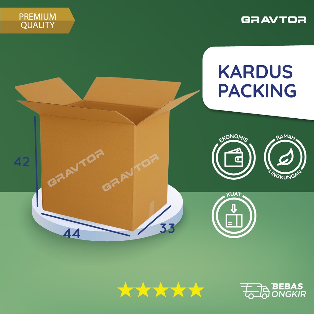 

Kardus Packing 44x33x42 - Box Dus Packaging Polos Besar Jumbo Pindahan Murah