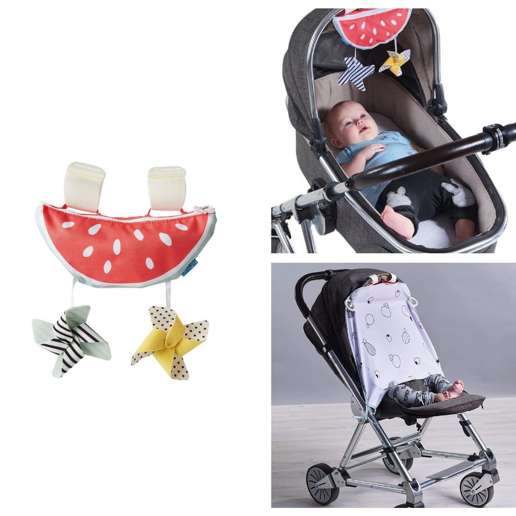 Taf Toys Watermelon Sun Shade - Mainan Gantungan Kain Penutup Stroller Kereta Dorong Bayi UV Gantung Motorik