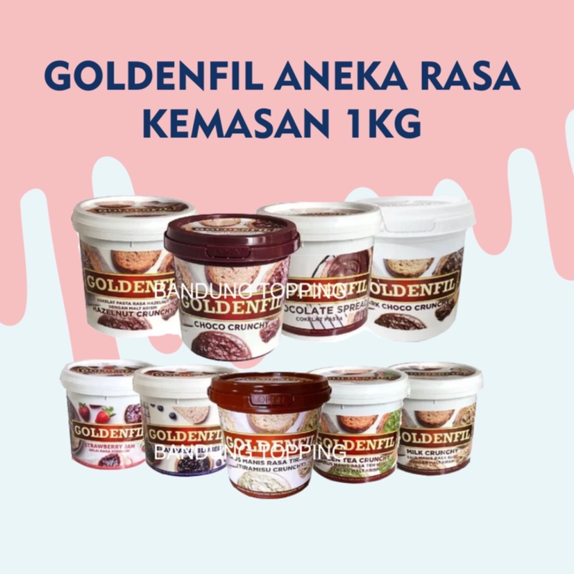 Goldenfil crunchy/spread aneka variant rasa 1kg