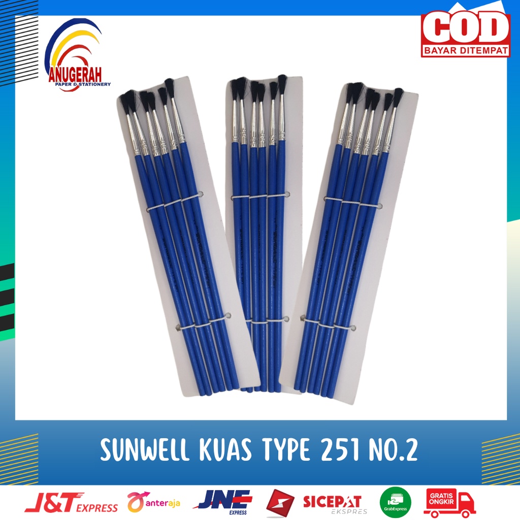 

SUNWELL KUAS LUKIS TYPE 251 No.2 (PCS)