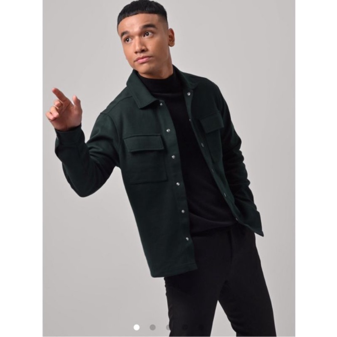 Shacket Jacket Forest Green Preppstudio