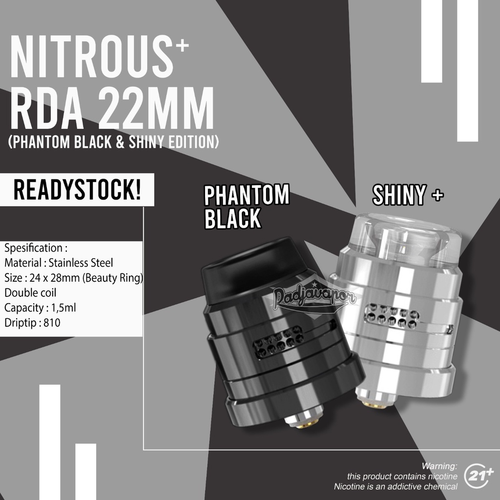 Jual NITROUS PLUS RDA 24MM LIMITED EDITION Indonesia