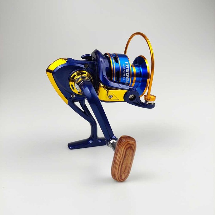 Reel Pancing FH5000 Fishing Spinning Reel 10 Ball Bearing Fanshun - Gold
