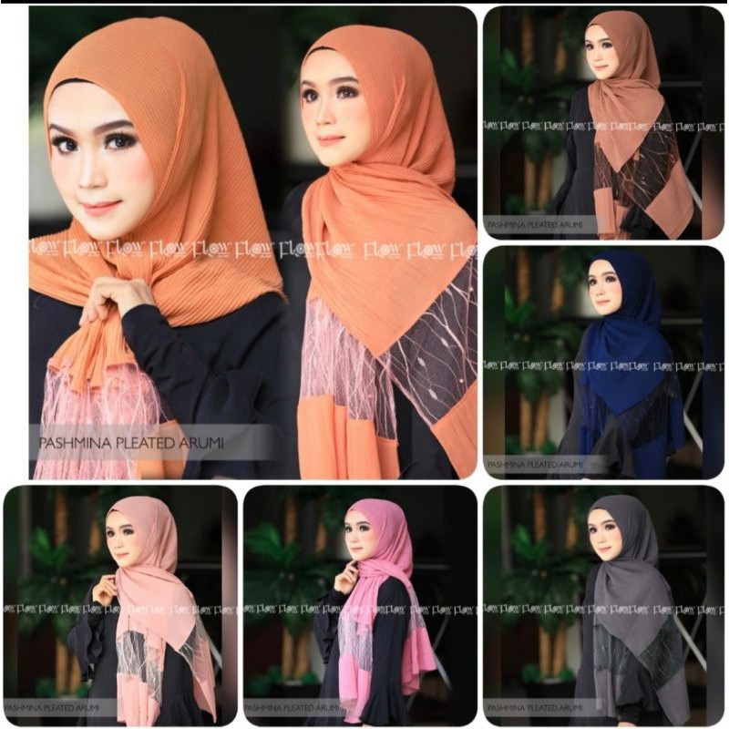 pashmina plisket pleated arumi ori flow