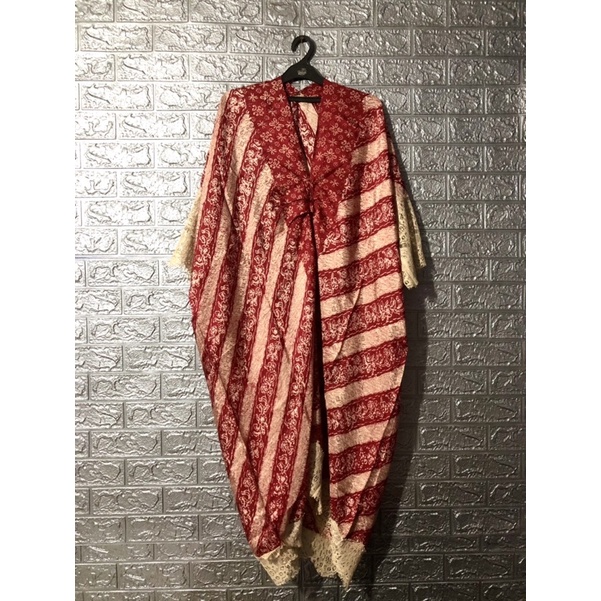KAFTAN VISCOSE Long Kaftan Maroon
