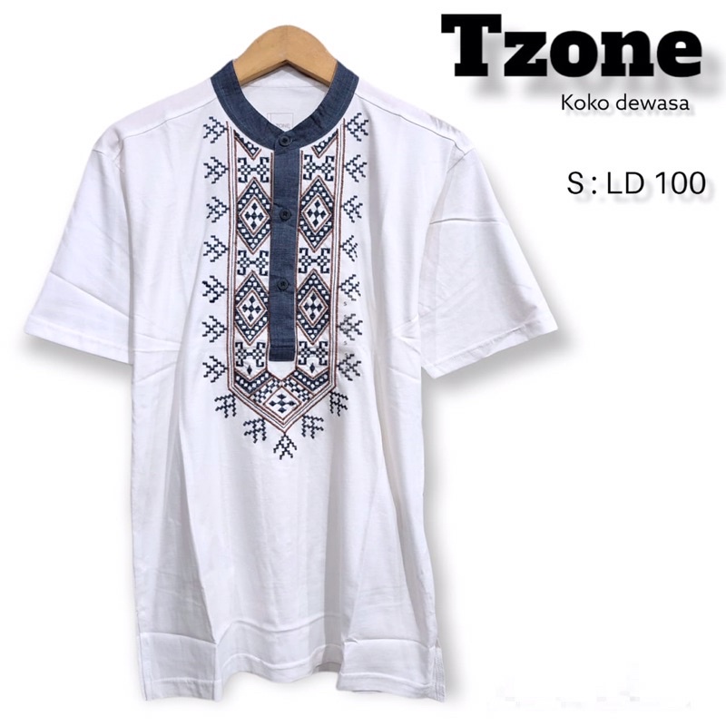 Baju Koko Atasan Cowok / Pria Merk T Zone Brand Matahari / Atasan Kemeja Koko