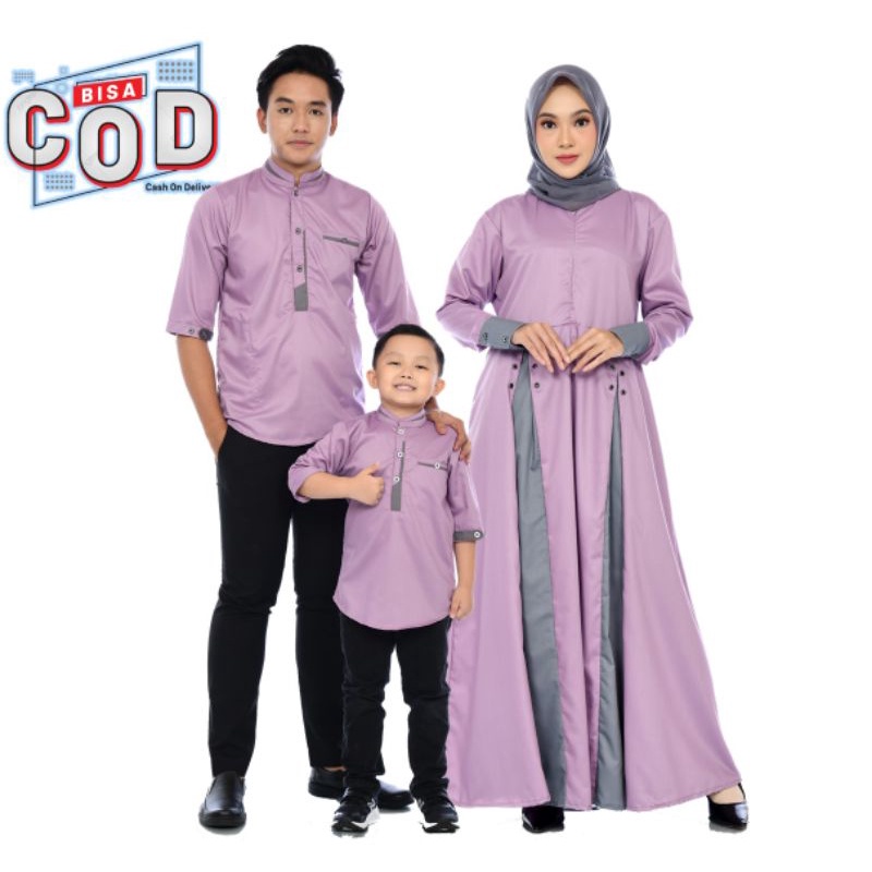 COUPLE KELUARGA/COUPLE LILAC TERBARU/COUPLE AYAH IBU & ANAK COUPLE ORIGINAL