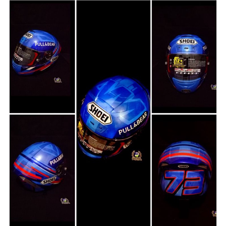 helm replika shoei x14 xspirit alex marquez