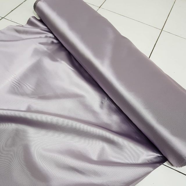 Saten Amerika Satin Amerika Warna Lavender Lilac Harga Per 1 Yard 90cm Lebar Kain 150cm Shopee Indonesia