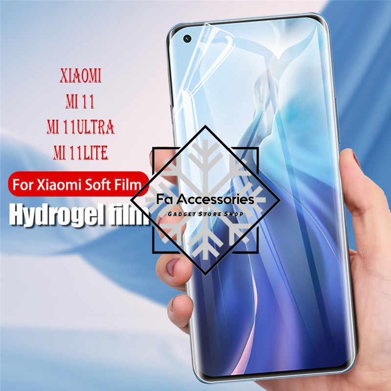 FA ANTI GORES JELLY HYDROGEL XIAOMI MI 11 11PRO 11ULTRA 11LITE PRO ULTRA LITE FULL SCREEN