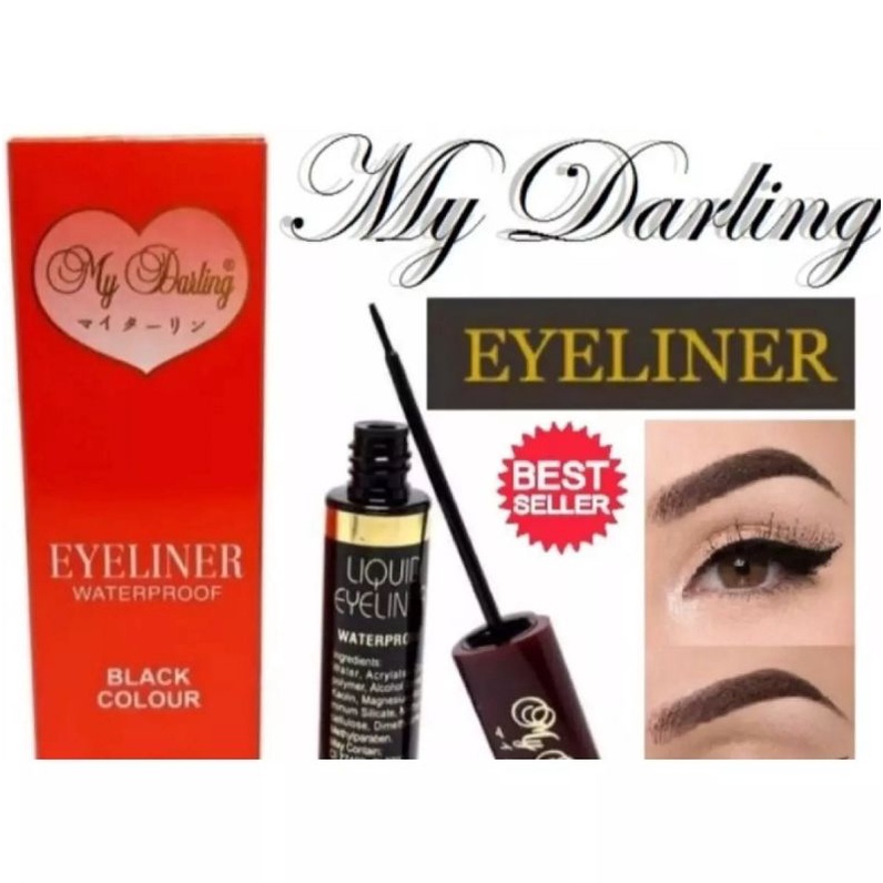 EYELINER MY DARLING BPOM WATERPROOF WARNA HITAM-9ml