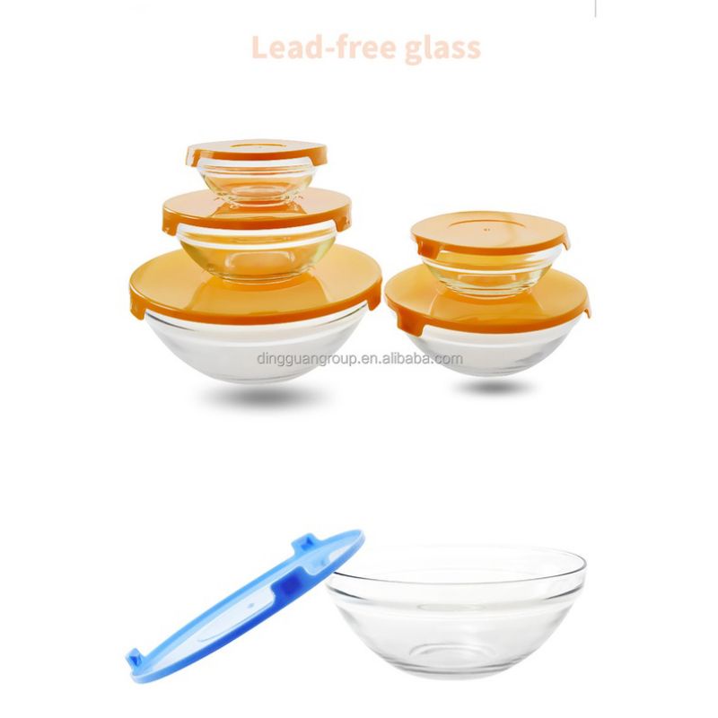 Glass Bowl Set / Fresh Bowl kaca / Mangkok Bowl / KIM GLASS 5 Pc SET