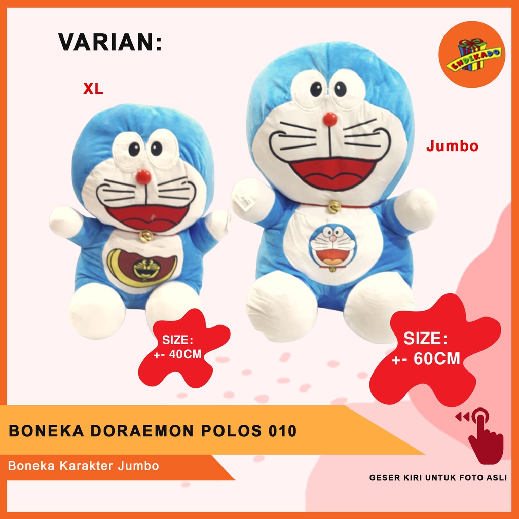 MAKASSAR! BONEKA DORAEMON POLOS 010- Boneka Karakter