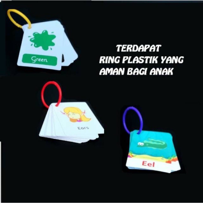 DK FLASH CARD English / Flashcard Kartu Pintar Balita Anak Pakai Kotak Murah