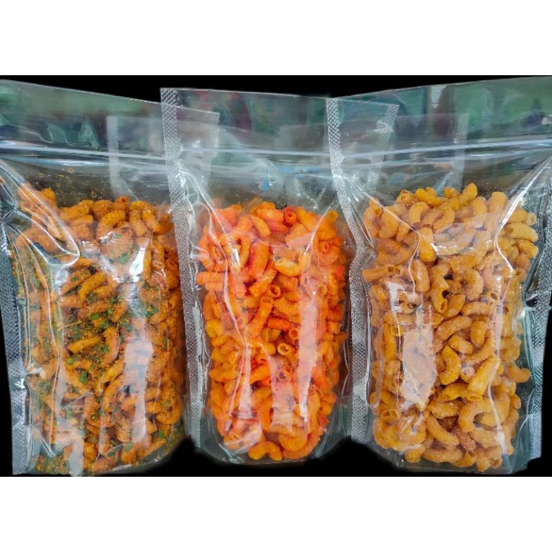 

MAKARONI BANTET 55GR/MAKARONI PEDAS/MACARONI 55GR/DAUN JERUK PEDAS/BALADO/JAGUNG BAKAR/