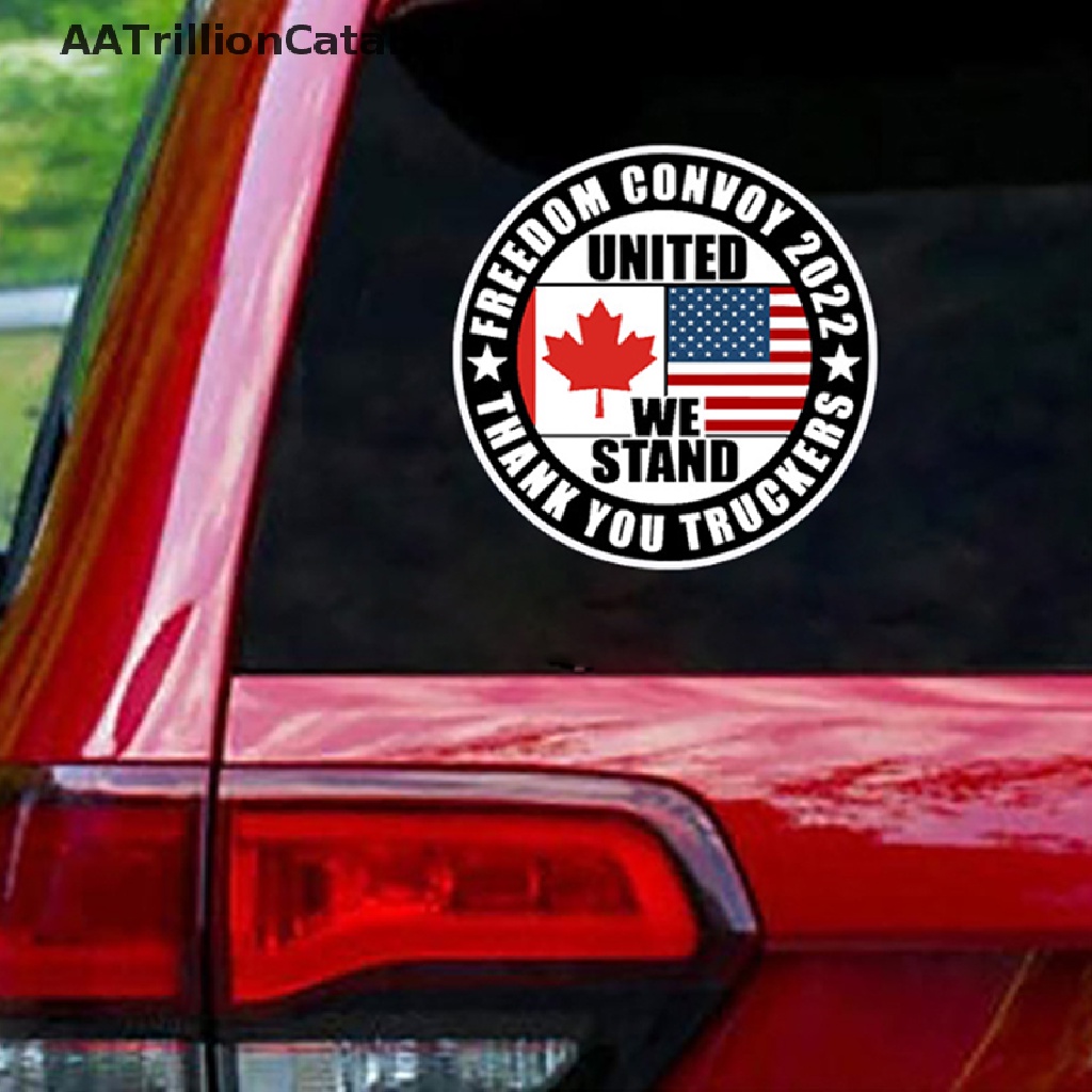 Aatrillioncatalpa Freedom 2022 Stiker Konvoy - Support our Truckers Fringe Minority