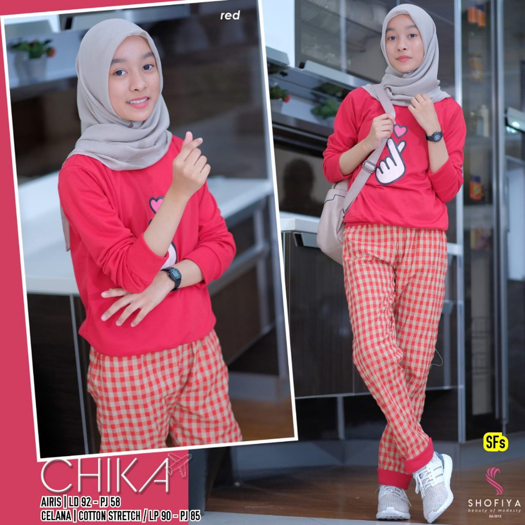 CHIKA Teen - Setelan Baju &amp; Celana Anak Cewek by Shofiya BTC