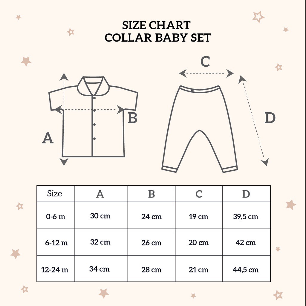 CUCI GUDANG Little Palmerhaus Collar Baby Set Lengan (Setelan Bayi) 0-24 Bulan CBKS