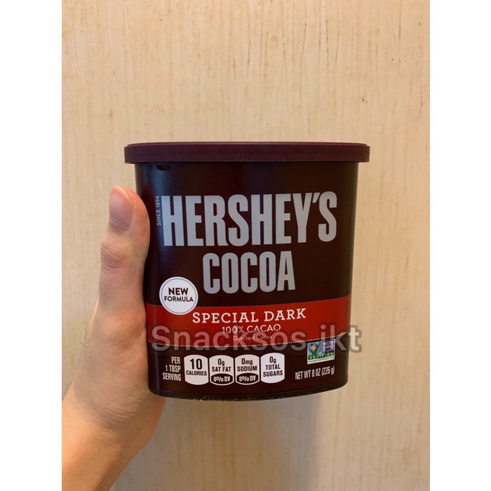 

(BISA COD) HERSHEY'S NATURAL UNSWEETENED COCOA / HERSHEY SPECIAL DARK COCOA - DARK COCOA