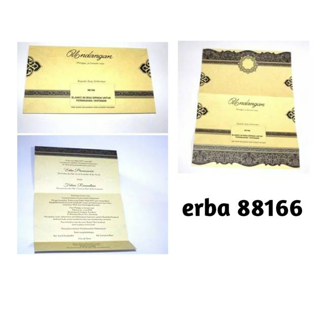 Undangan pernikahan | erba 88166 | cetak undangan murah