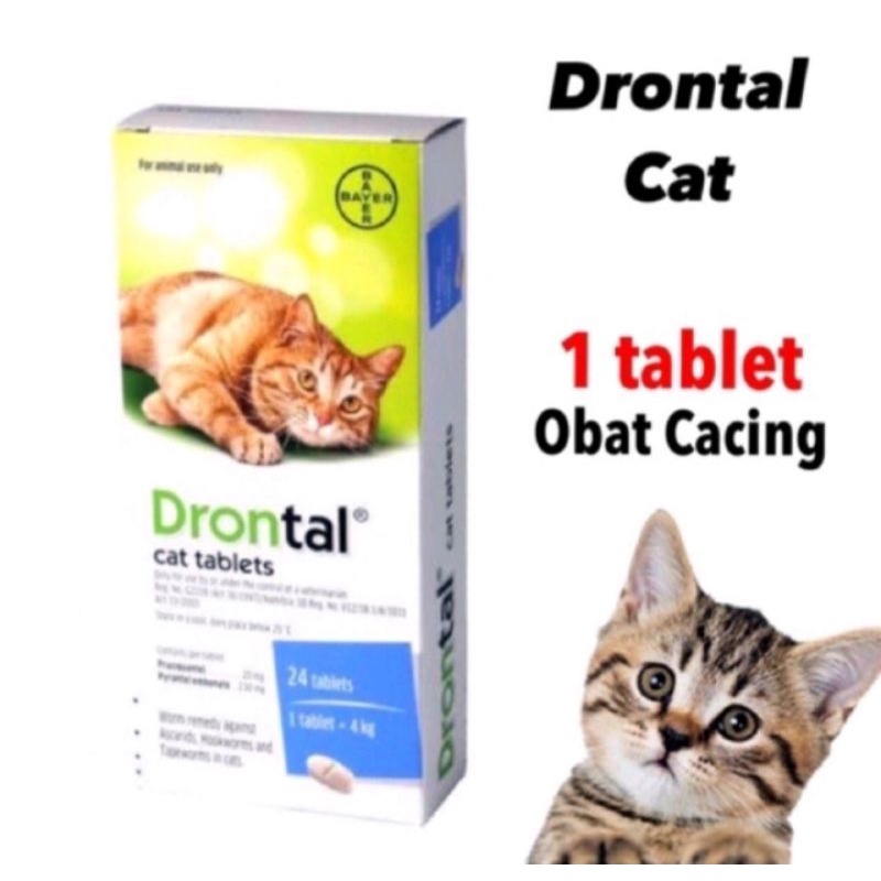 Drontal Cat - Obat Cacing Kucing 1 Tablet