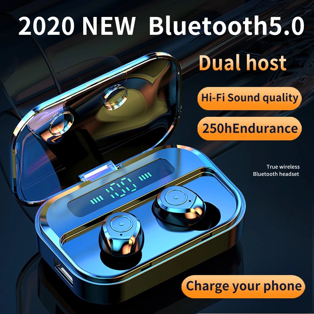 New Upgraded TG Series TWS Bluetooth Headset HiFi Sound Sport Earphone Wireless