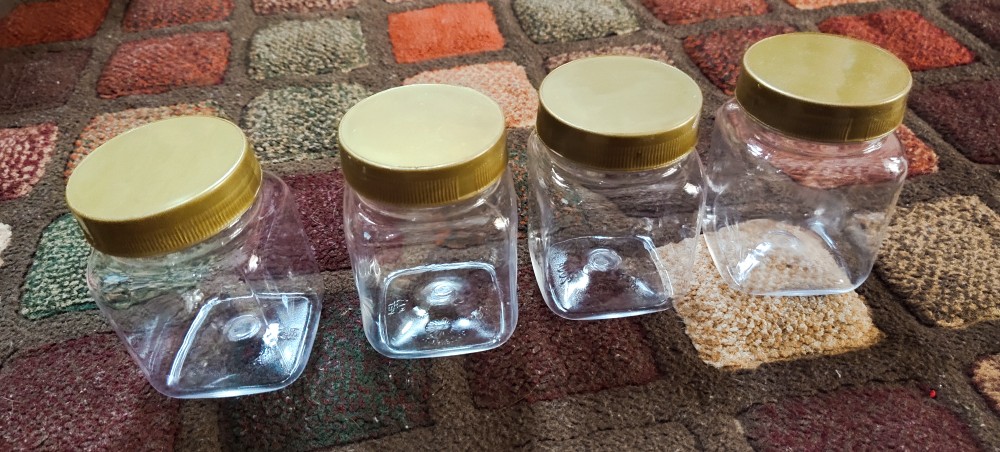 Toples Jar Plastik Tebal  210ml Untuk Selai Permen Jelly Coklat Kotak Murah Bagus Tebal Unik Lebaran