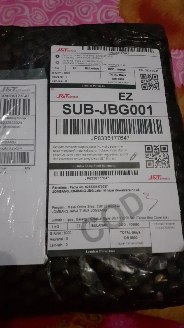 Kintakun Sprei 20x160x200 Set (tanpa Bed Cover Atau Selimut) Seprei Sprai Seprai Seri 1