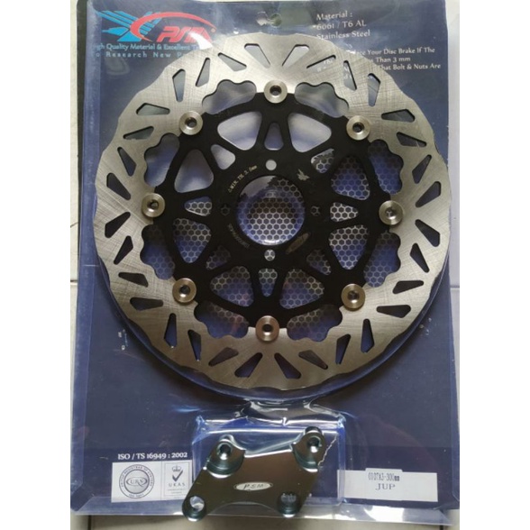 PIRING CAKRAM DISKBREAK JUP Z ,F1ZR PSM RACING FLOATING KEMBANG BESI 300MM