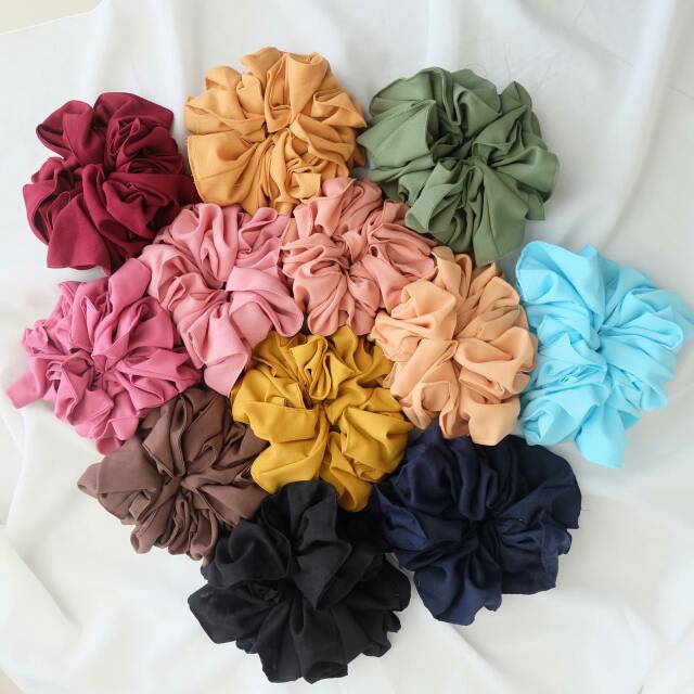 TERMURAH SCRUNCHIE / CEPOL HIJAB / CEPOL RAMBUT / IKAT RAMBUT / KUNCIR /PENAMBAH VOLUME HIJAB