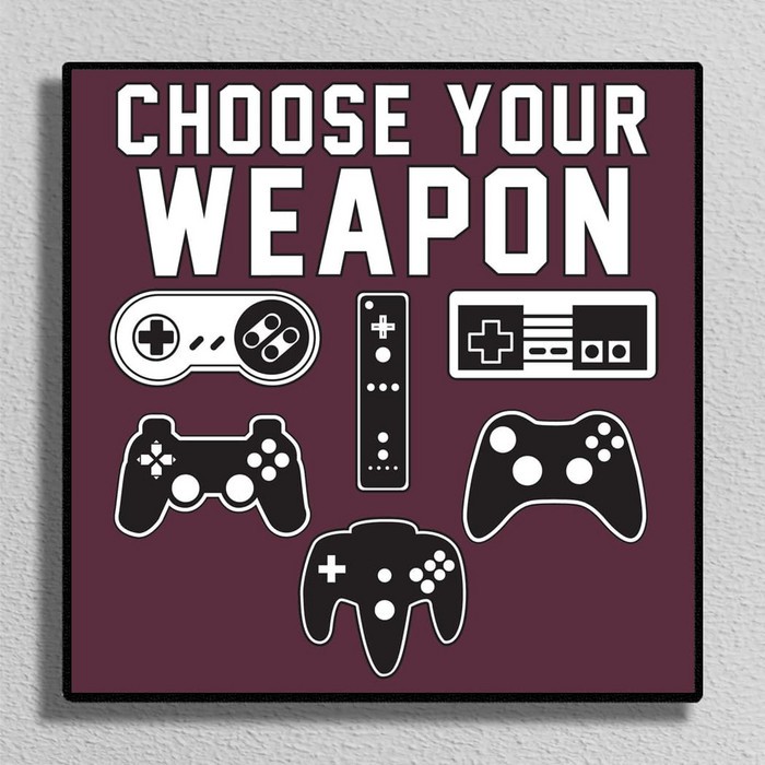 

Poster Photo Canvas Choose Your Weapon 2 - 30x30 cm