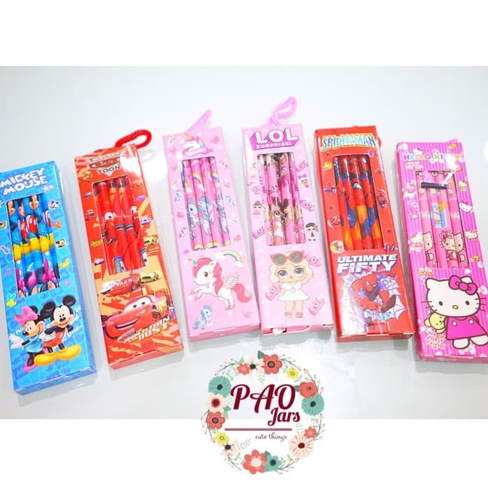 

Hemat Pensil Anak Lol / Pensil Karakter Mickey / Pensil Cars Trendi