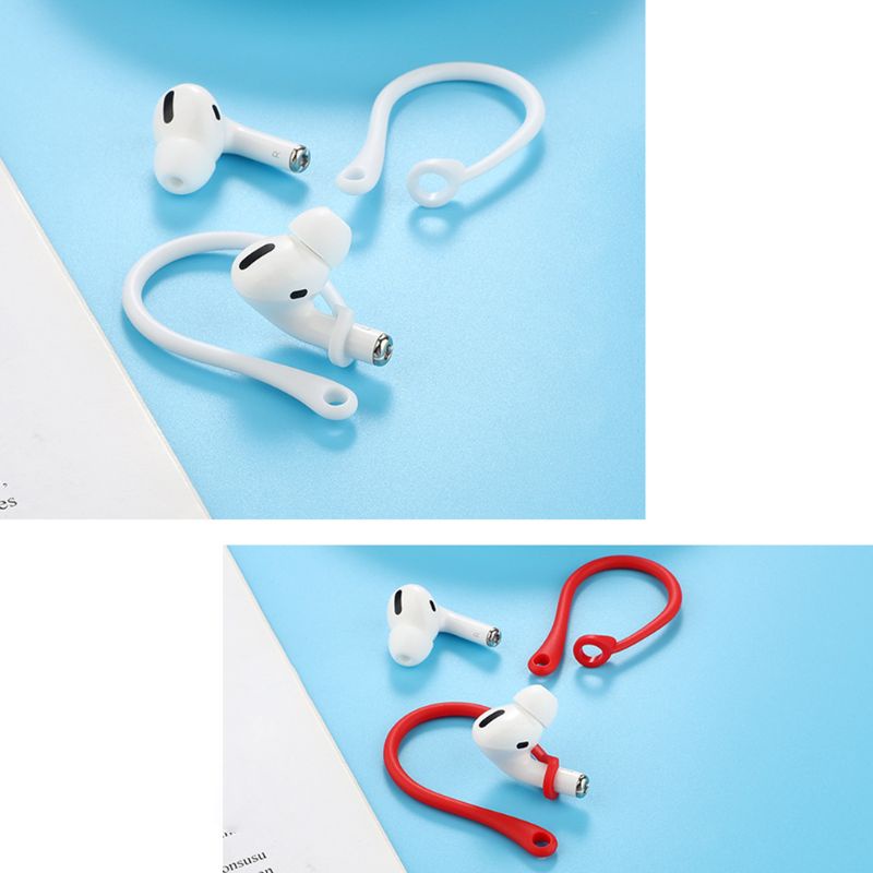 Cre 1 Pasang Strap Silikon Lembut Kait Telinga Anti Hilang / Jatuh Untuk Airpods Pro