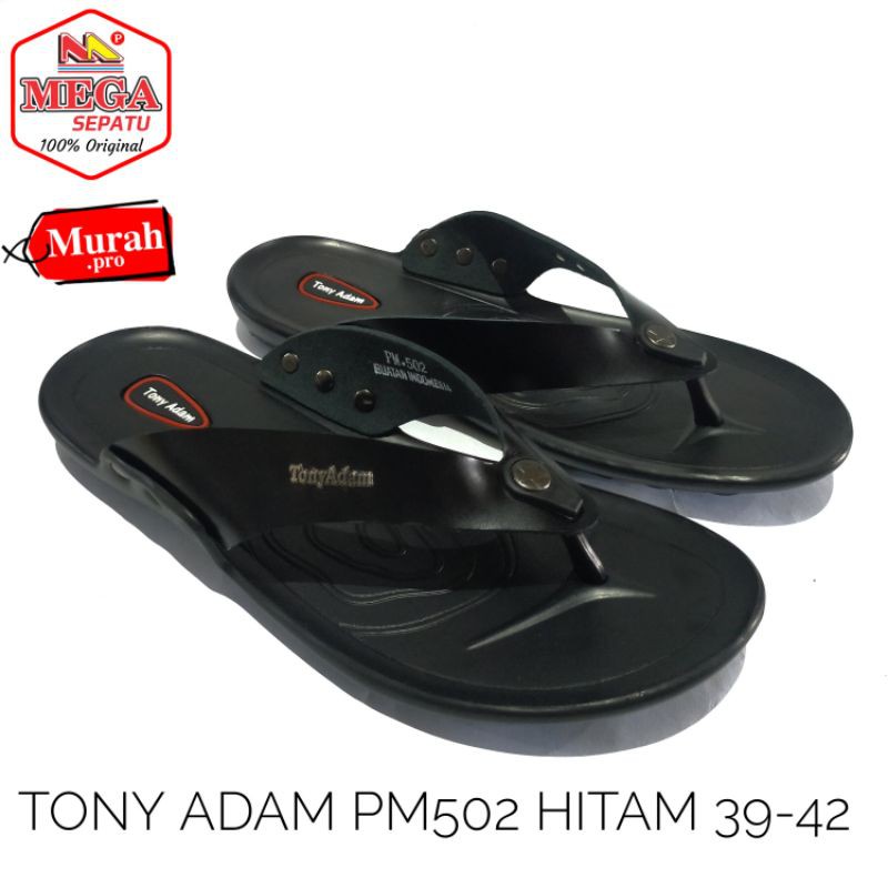 SANDAL KULIT PRIA MODEL JEPIT MERK TONY ADAM PM502 RINGAN DAN BERKUALITAS
