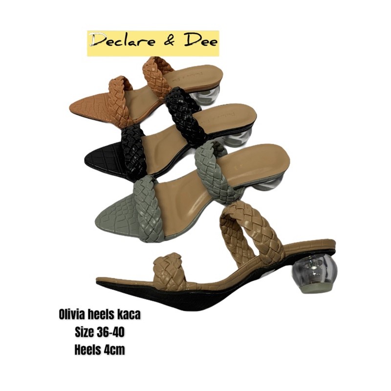 DECLARE &amp; DEE SANDAL OLIVIA TUMIT KACA 5Cm