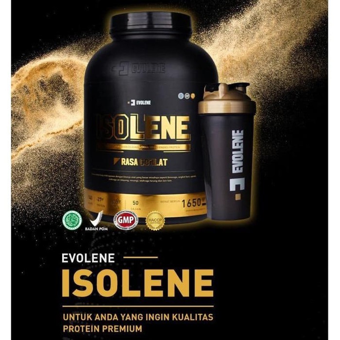 Evolene Jakarta / Evolene Isolene Rasa Coklat 50 Serving Free Shaker / Isolene 50 Sachet