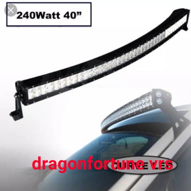 Lampu sorot Led Light Bar 4D Curve Lengkung 105 cm 240 watt