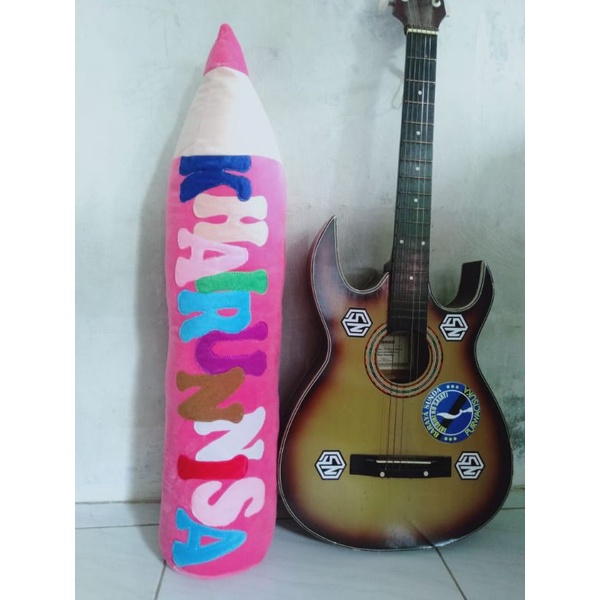 guling pensil ukir nama