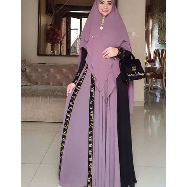 Daiana Set - Gamis Original by Aifa Butik Syari (Dress + Khimar)