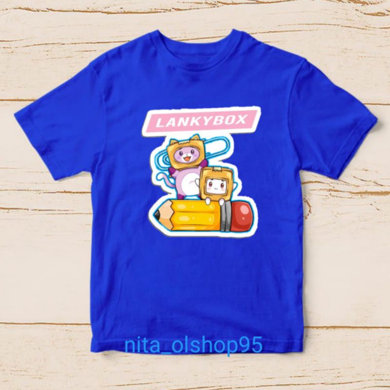 kaos lankybox terlaris baju kaos anak lanky box